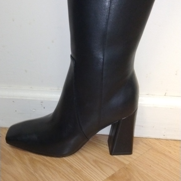 NIB Naturalizer Lyric Boots Tall Black Leather - Picture 5 of 7